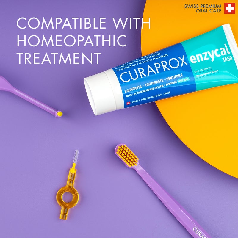 CURAPROX Enzycal 1450 Toothpaste | Protects Against Decay & Plaque | Gentle Oral Care with Mild Mint Flavor | Made in Switzerland - Image 5